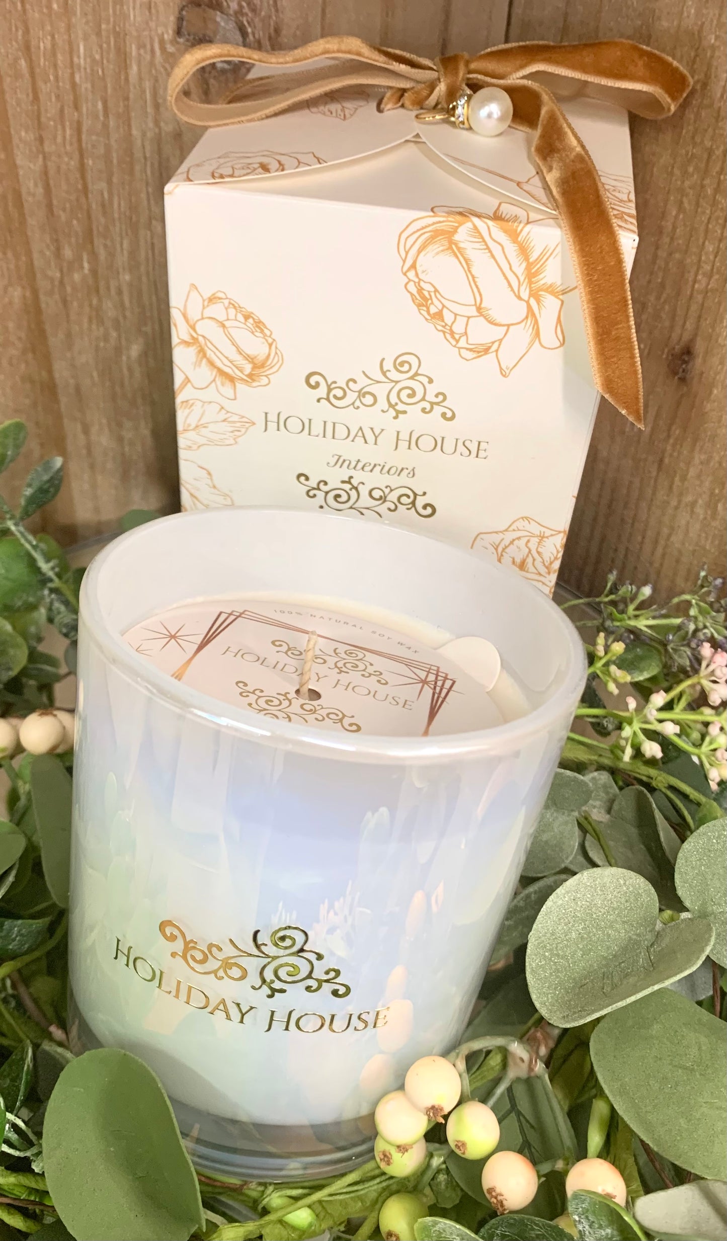 Floral Gift Boxed Candle Set