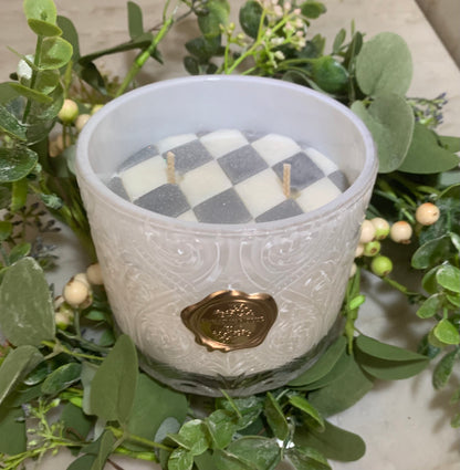 Glimmering Embossed Earl Grey