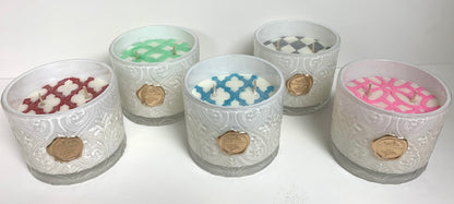 Glimmering Embossed Eucalyptus and Linen