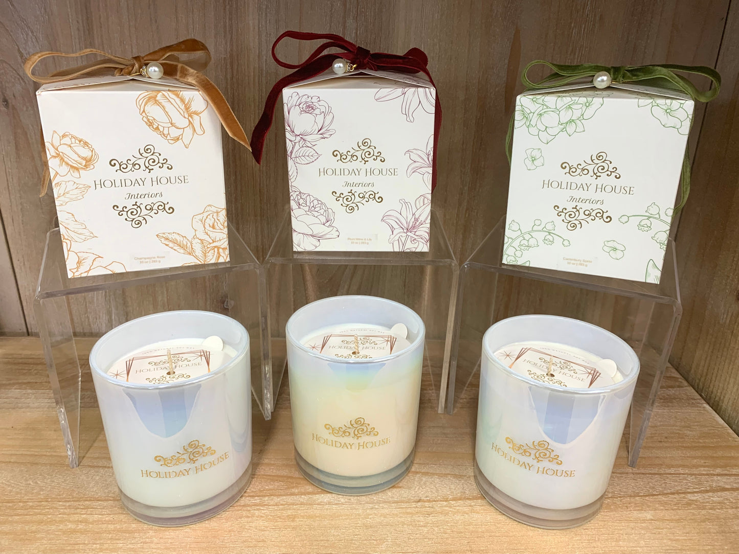 Floral Gift Boxed Candle Set