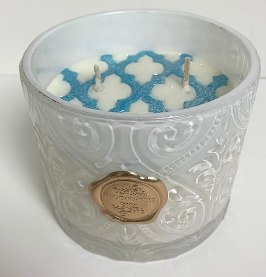 Glimmering Embossed Eucalyptus and Linen