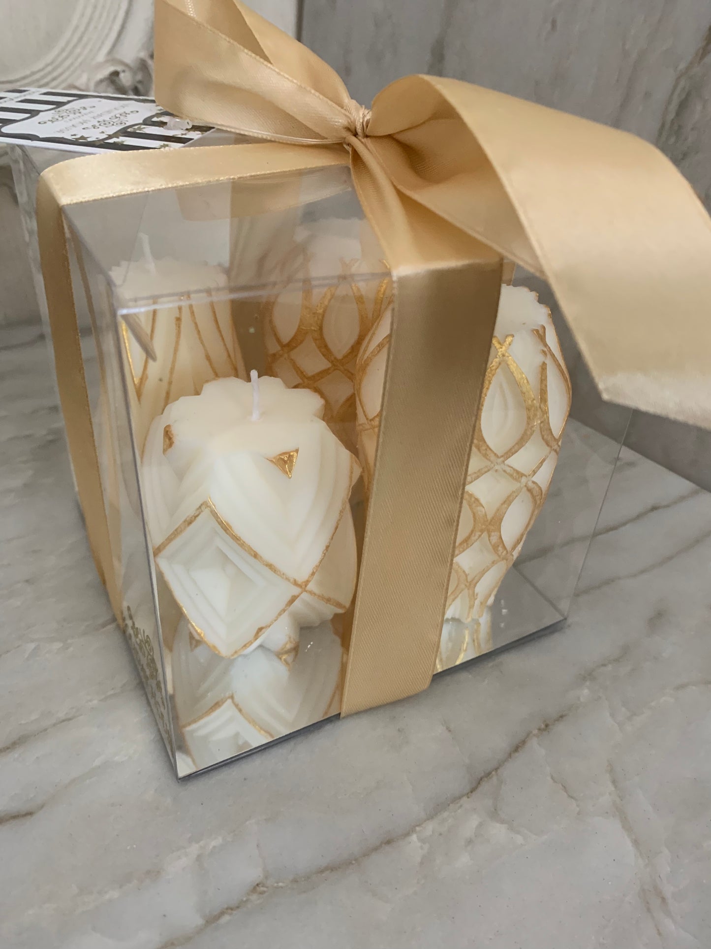 Gilded Geometrical Candle Gift Set