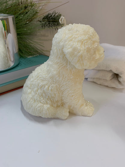 Little White Puppy Gift Boxed Candle