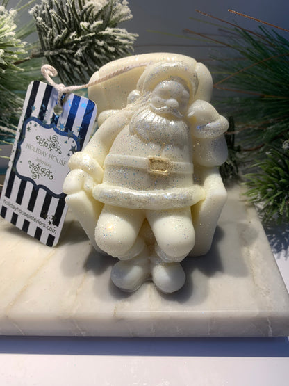 Santa in Chair Candle Gift Set