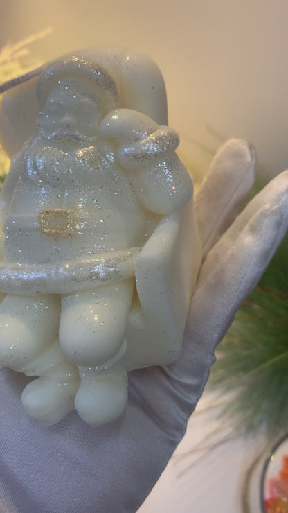 Santa in Chair Candle Gift Set