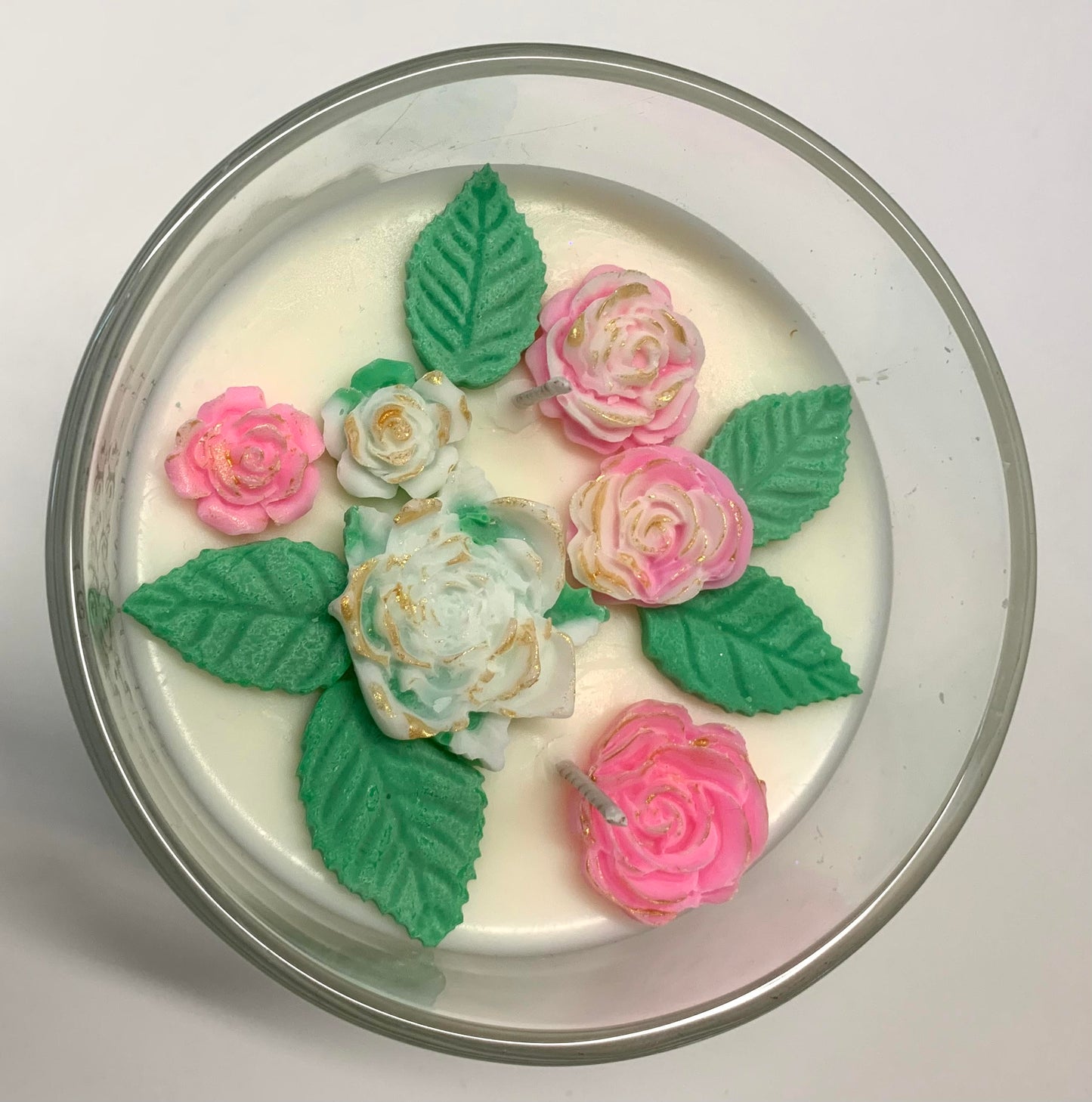 Rose Floral Candle
