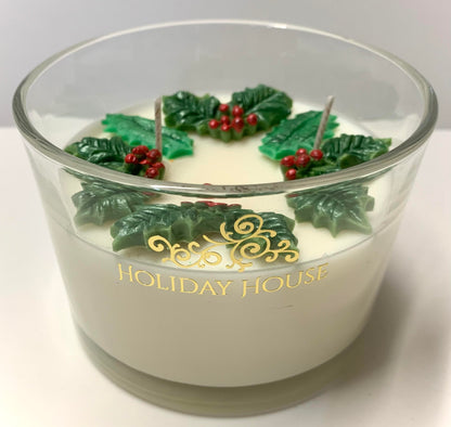 Fraser Fir Holiday Leaves Candle