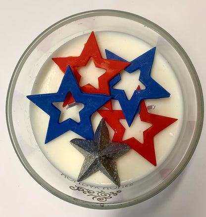 Patriotic Stars Candle